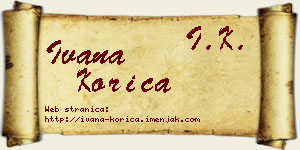Ivana Korica vizit kartica